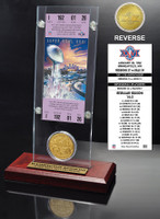 Super Bowl 26 Ticket & Game Coin Collection