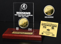 Washington Redskins 3x SB Champs Etched Acrylic