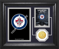 Winnipeg Jets Fan Memories Bronze Coin Desktop Photo Mint