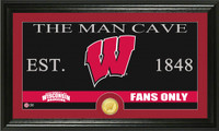 University of Wisconsin Man Cave Bronze Coin Panoramic Photo Mint