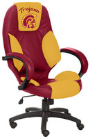 USC Trojans Commissioner Leather Office Chair