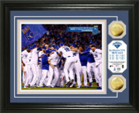 Kansas City Royals 2015 AL Champions "Celebration" 2pc Gold Coin Photo Mint