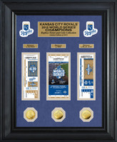 Kansas City Royals 2015 World Series Champions 3pc Gold Coin & Ticket Collection LE 2015