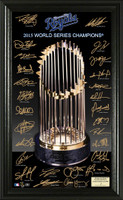 Kansas City Royals 2015 World Series Champions "Trophy" Signature Framed LE 5000