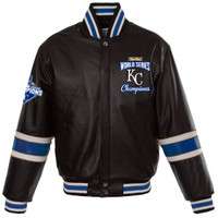 **Kansas City Royals 2015 World Series Champions Leather Jacket