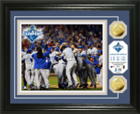 **Kansas City Royals 2015 World Series Champions "Celebration" 2pc Gold Coin Photo Mint