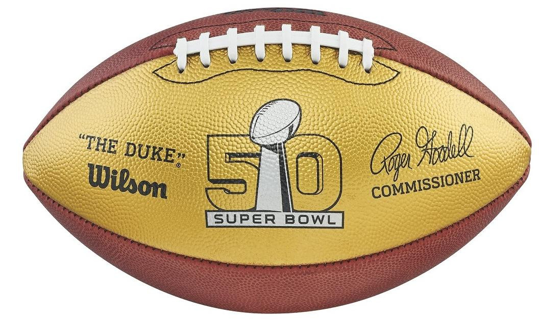 Super Bowl 50 Gold Leather Limited Edition Football