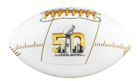 **Super Bowl 50 Official Wilson Leather Autograph Football (White)