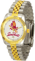Arizona State Sun Devils Executive  2-Tone 23k Gold Stainless Steel Watch (Men's or Women's)