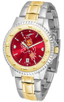 Arizona State Sun Devils Competitor 2-Tone 23k Gold AnoChrome Stainless Steel Watch (Men's or Women's)