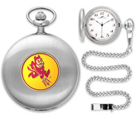 Arizona State Sun Devils Silver Plated Pocket Watch
