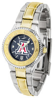 Arizona Wildcats Competitor 2-Tone 23k Gold AnoChrome Stainless Steel Watch (Men's or Women's)