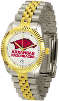 Arkansas Razorbacks Executive  2-Tone 23k Gold Stainless Steel Watch (Men's or Women's)