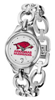 Arkansas Razorbacks Ladies Silver Eclipse AnoChrome Watch