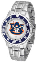 Auburn Tigers Competitor Stainless Steel Watch (Men's or Women's)