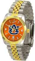 Auburn Tigers Executive  2-Tone 23k Gold AnoChrome Stainless Steel Watch (Men's or Women's)