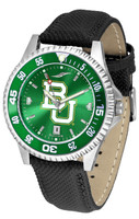Baylor Bears Competitor Crimson AnoChrome Leather Watch with Colored Bezel (Men's or Women's)
