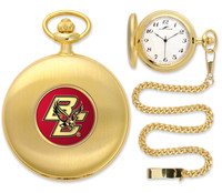 Boston College Eagles Gold Plated Pocket Watch