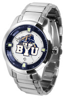 BRIGHAM YOUNG COUGARS Titan Stainless Steel Watch