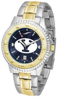 BRIGHAM YOUNG COUGARS Competitor 2-Tone 23k Gold AnoChrome Stainless Steel Watch (Men's or Women's)