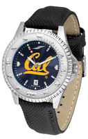 California Berkeley Golden Bears Competitor Crimson AnoChrome Leather Watch with Colored Bezel (Men's or Women's)