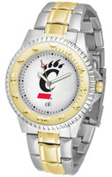 Cincinnati Bearcats Competitor 2-Tone 23k Gold Stainless Steel Watch (Men's or Women's)