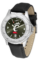 Cincinnati Bearcats Competitor Crimson AnoChrome Leather Watch with Colored Bezel (Men's or Women's)