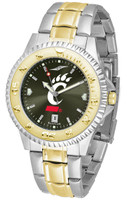 Cincinnati Bearcats Competitor 2-Tone 23k Gold AnoChrome Stainless Steel Watch (Men's or Women's)