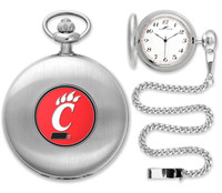 Cincinnati Bearcats Silver Plated Pocket Watch