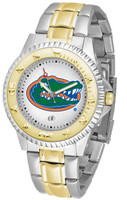 Florida Gators Competitor 2-Tone 23k Gold Stainless Steel Watch - White Dial (Men's or Women's)