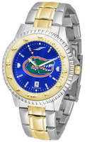 Florida Gators Competitor 2-Tone 23k Gold AnoChrome Stainless Steel Watch - Blue Dial (Men's or Women's)