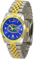 Florida Gators Executive  2-Tone 23k Gold AnoChrome Stainless Steel Watch - Blue Dial (Men's or Women's)