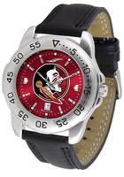 Florida State Seminoles Sport Leather AnoChrome Watch Red Dial (Men's or Women's)
