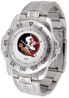Florida State Seminoles Sport Stainless Steel Watch White Dial (Men's or Women's)