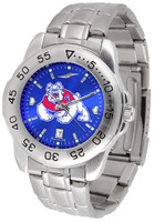 Fresno State Bulldogs Sport Stainless Steel AnoChrome Watch Color Dial (Men's or Women's)