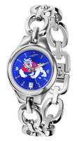 Fresno State Bulldogs Ladies Silver Eclipse Link AnoChrome Watch - Color Dial
