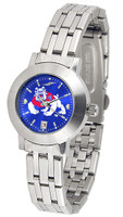 Fresno State Bulldogs Ladies Silver Stainless Steel Dynasty AnoChrome - Color Dial
