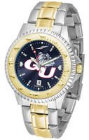 Gonzaga Bulldogs Competitor 2-Tone 23k Gold AnoChrome Stainless Steel Watch - Blue Dial (Men's or Women's)
