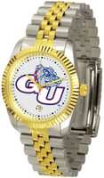 Gonzaga Bulldogs Executive  2-Tone 23k Gold Stainless Steel Watch - White Dial (Men's or Women's)