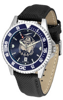 Georgetown Hoyas Competitor Leather AnoChrome Leather Watch - Red Dial w/Colored Bezel (Men's or Women's)
