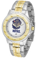Georgetown Hoyas Competitor 2-Tone 23k Gold Stainless Steel Watch - White Dial (Men's or Women's)