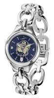 Georgetown Hoyas Ladies Silver Eclipse Link AnoChrome Watch - Red Dial