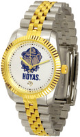 Georgetown Hoyas Executive  2-Tone 23k Gold Stainless Steel Watch - White Dial (Men's or Women's)