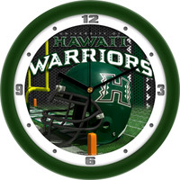 Hawaii Warriors 12 Inch Round Wall Clock