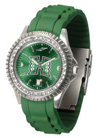 Hawaii Warriors Sparkle AnoChrome Sport  Watch - Red Silicone Band