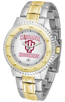 Indiana Hoosiers Competitor 2-Tone 23k Gold Stainless Steel Watch - White Dial (Men's or Women's)