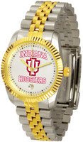 Indiana Hoosiers Executive  2-Tone 23k Gold Stainless Steel Watch - White Dial (Men's or Women's)