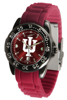 Indiana Hoosiers Fantom AC Gunmetal Sport AnoChrome Watch - Red Silicone Band