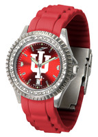 Indiana Hoosiers Sparkle AnoChrome Sport  Watch - Red Silicone Band