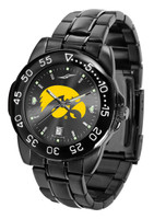 Iowa Hawkeyes Fantom Gunmetal Sport AnoChrome Watch - Red Dial (Men's or Women's)